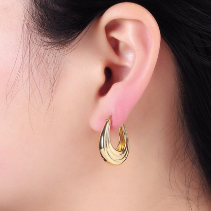 VINTAGE DOME HOOP EARRINGS