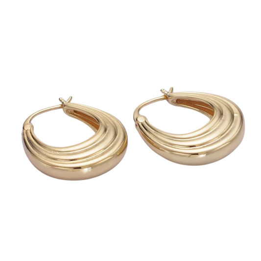 VINTAGE DOME HOOP EARRINGS