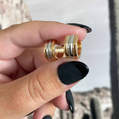 TWO-TONE BAND HUGGIE HOOPS